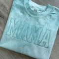 Comfort Colors Monochrome Embroidered Mama Tee Hoodie, Sweatshirt | PureTeeCo.com