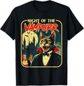 Comfort Colors Night of the Vampurr Funny Cat Halloween T-Shirt Hoodie, Sweatshirt | PureTeeCo.com
