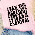 Comfort Colors Red Flags Graphic Tee Hoodie, Sweatshirt | PureTeeCo.com