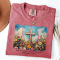 Comfort Colors She is Clothed with Strength Shirt, Wildflower Christian Tee, Bible Verse Shirt, Christian Boho Tee, Gift...