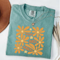 Comfort Colors Sunny Days Ahead Shirt, Boho Summer T-Shirt, Abstract Floral T-Shirt, Mental Health Shirt, Unisex T-Shirt...