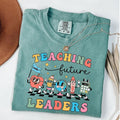 Comfort Colors Teaching Future Leaders Shirt, Groovy Teacher Shirt, Cute Teacher Shirt, Kindergarten Teacher Tee, Back To...