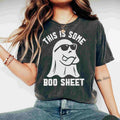 Comfort Colors This is Some Boo Sheet Halloween Shirt, Retro Halloween T-shirt, Cool Ghost Funny Halloween T Shirt, Gift...