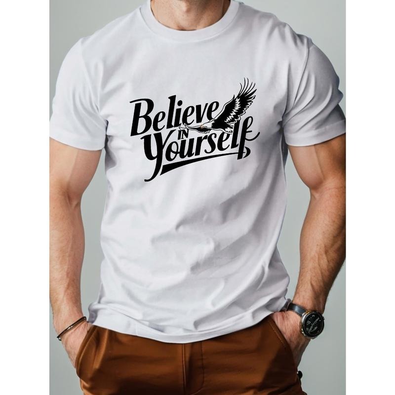 Comfort Fit Cotton printed crew-neck T-shirt for adult men - soft, breathable, slightly stretchy fabric - perfect for...