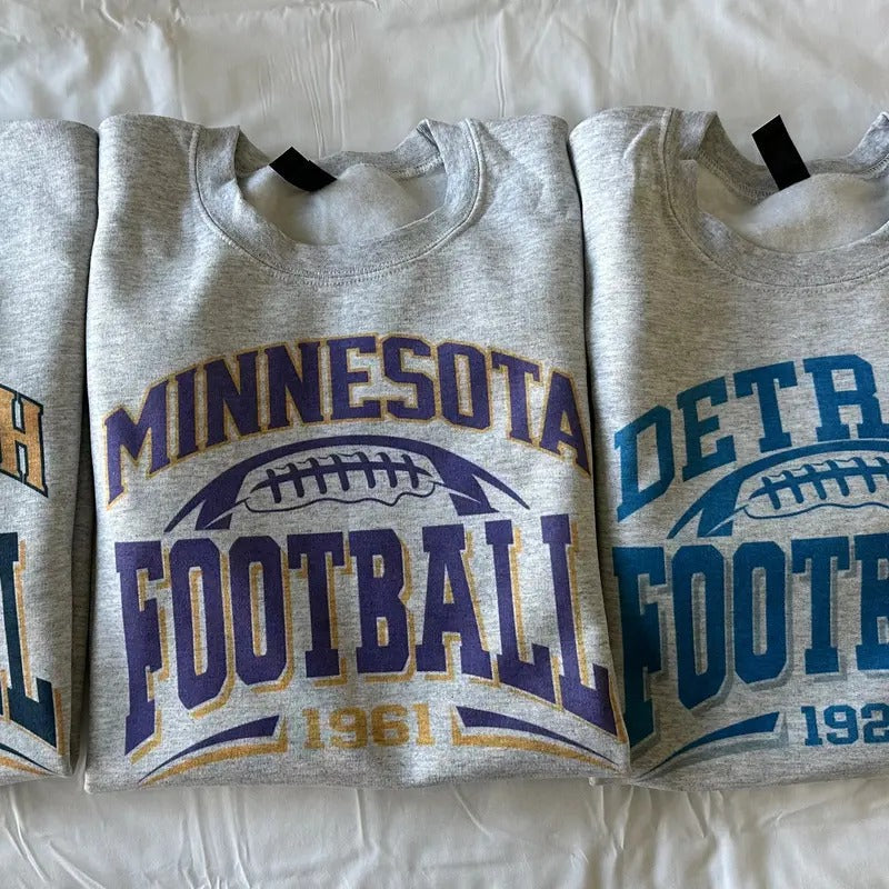 Comfortable Football Sweatshirt Unisex Football Sweatshirt T-Shirts, Hoodie | PureTeeCo.com