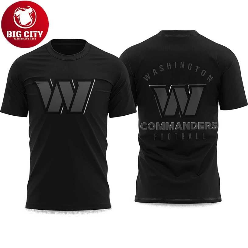 Commanders Back In Black 2025 Two Sided Shirt