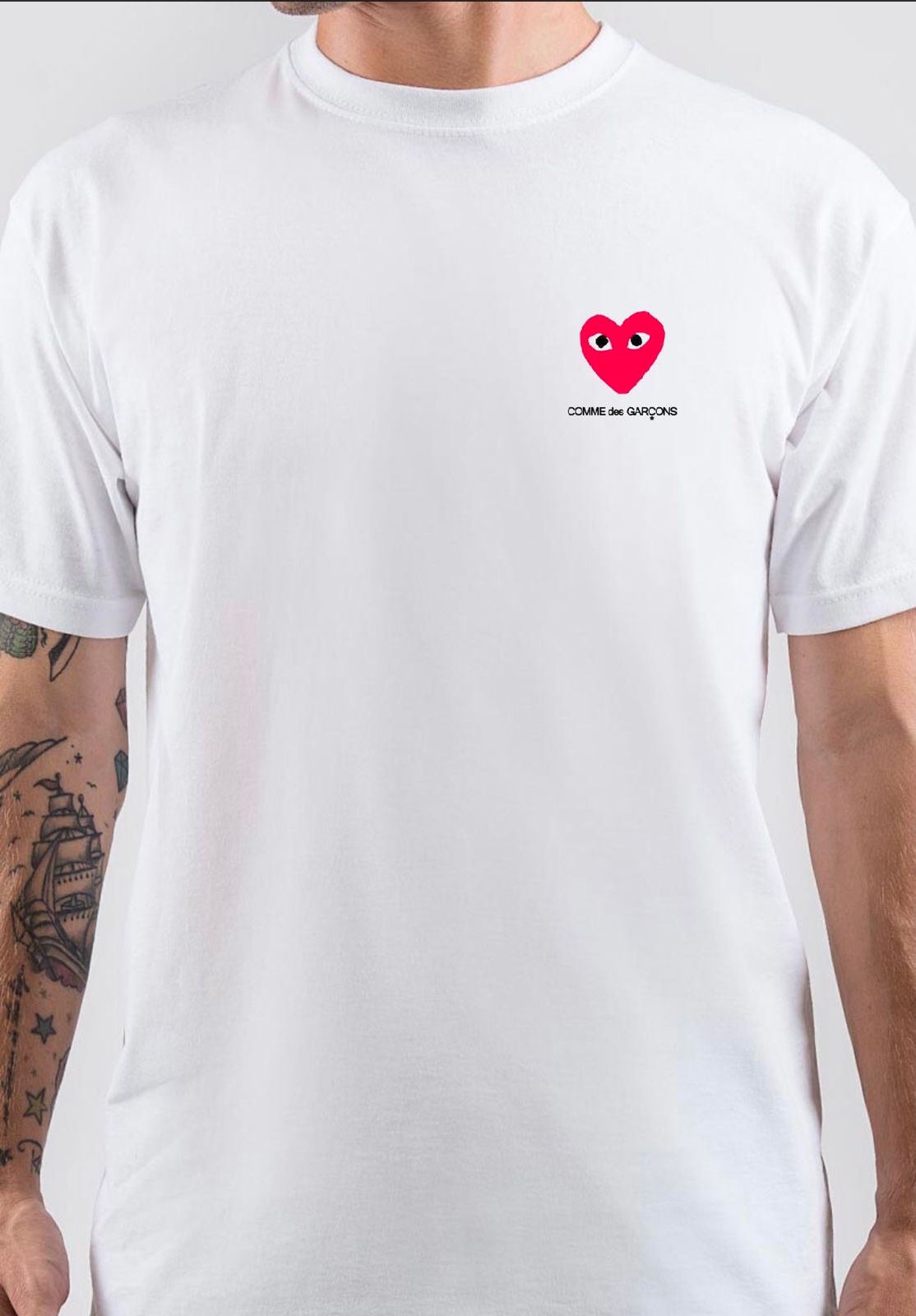 Comme Des GarÃ§ons T-Shirt Style011 Hoodie, Sweatshirt | PureTeeCo.com