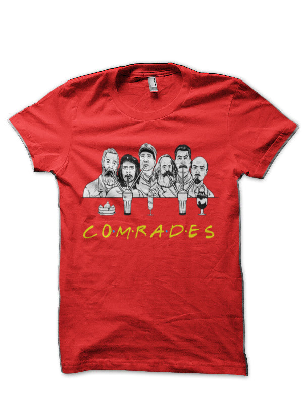 Comrads Red T-Shirt Hoodie, Sweatshirt | PureTeeCo.com