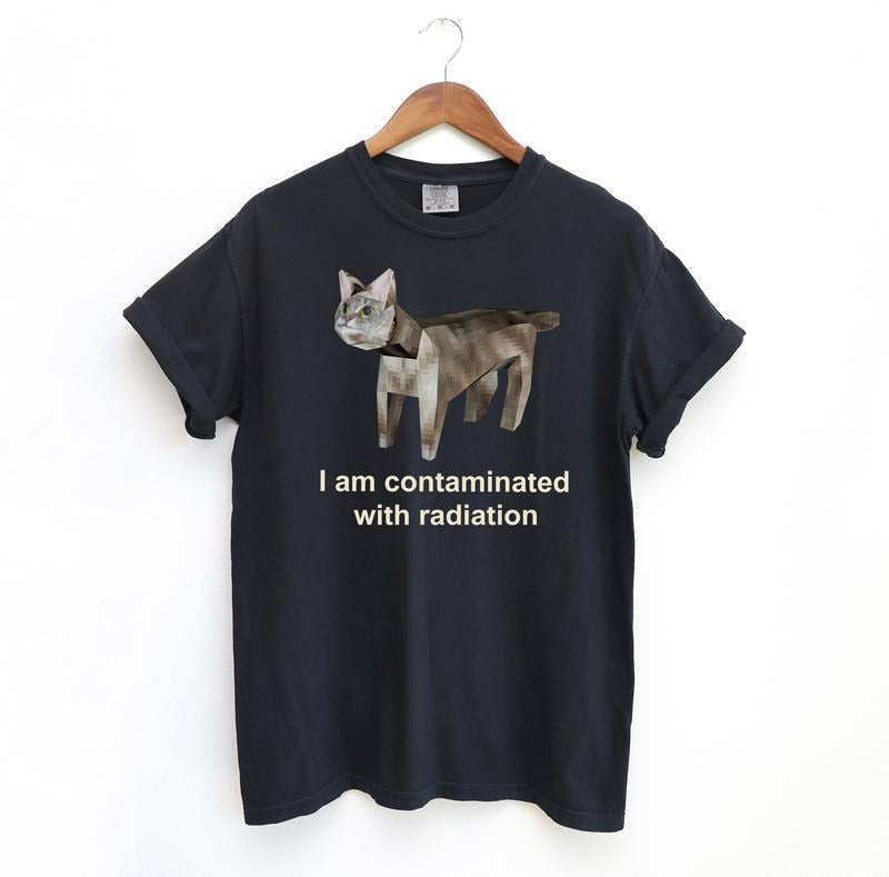 Contaminated with radiation Shirt, Vintage Comfort Colors Shirt Hoodie, Sweatshirt | PureTeeCo.com