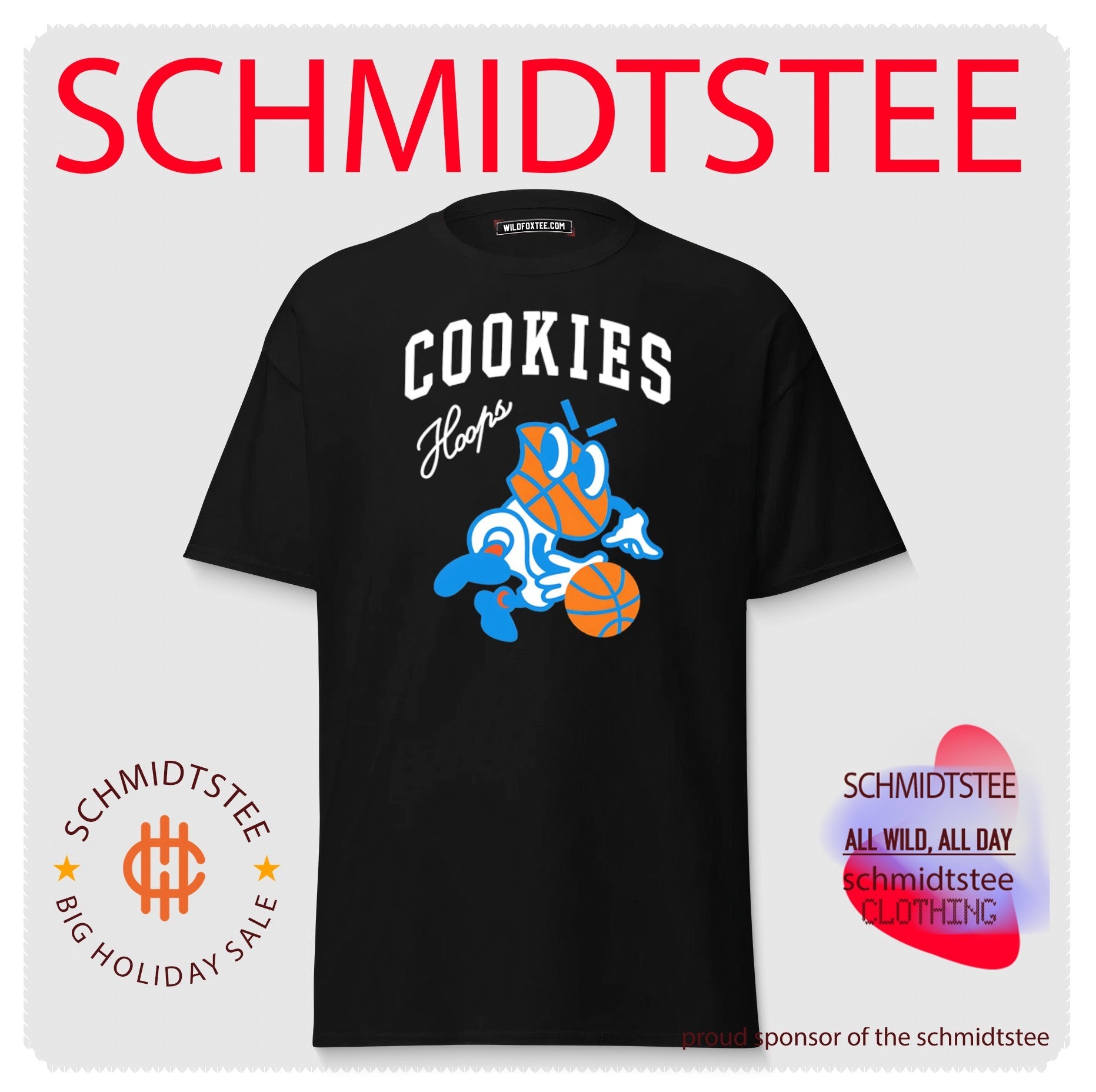 Cookies hoops basketball mascot streetwear shirt