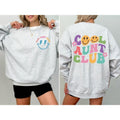 Cool Aunt Club Front And Back Print Sweatshirt Casual Comfort Womenswear Comfortable Graphic T-Shirts, Hoodie | PureTeeCo.com