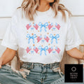 Coquette 4th Of July Shirt Independence Day Shirt Usa Shirt Retro 4th Of July Shirt Coquette Bow Shirt 4th Of July Tee...
