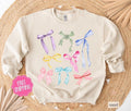 Coquette Bow Sweatshirt, Women's Sweatshirt, Bow Sweaterstyle{n002}2 T-Shirts, Hoodie | PureTeeCo.com