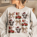 Coquette Cowgirl Christmas, Christmas Season, Christmas Highland Cow Bow, Funny Christmas, Retro Christmas Western,...