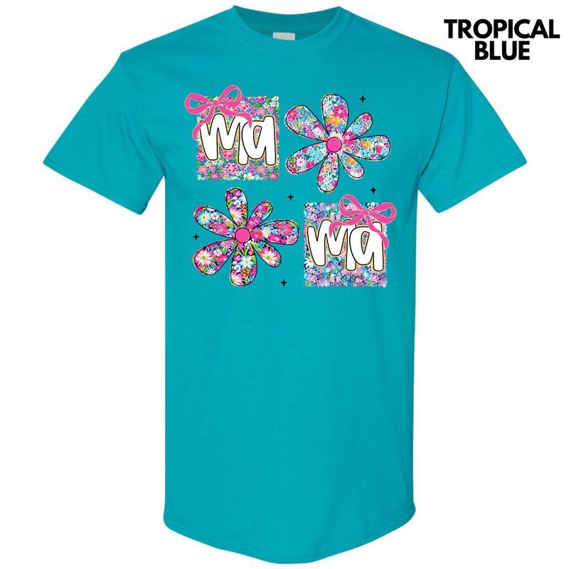 Coquette Ditzy Mama Gildan Short Sleeve T-Shirt 'NLB' Hoodie, Sweatshirt | PureTeeCo.com