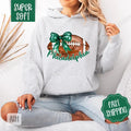 Coquette Philadelphia Football Bow Hoodie, Football Women's Crewneck, Trendy Women's Hooded Sweater T-Shirts, Sweatshirt