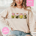 Coquette Pickle Sweatshirt, Pickle Lover Sweatshirt, Trending Sweatshirts Crewneck Collar Womenswear Fabric Comfy...