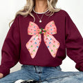 Coquette Pink Christmas Shirt, Pink Bow Christmas Tshirt, Vintage Xmas, Santa Shirt, Xmas Tree , Christmas Vibe, Pink...