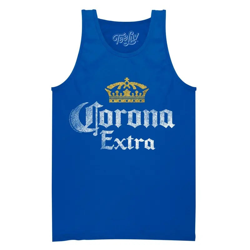 Corona Extra Tank Top - Blue T-Shirts, Hoodie, Sweatshirt | PureTeeCo.com