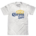 Corona Light Logo T-Shirt - White Hoodie, Sweatshirt | PureTeeCo.com