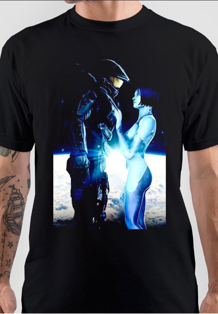 Cortana Black T-Shirt Hoodie, Sweatshirt | PureTeeCo.com