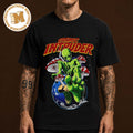 Cosmic Intruder Alien Graphic Vintage Unisex T Shirt
