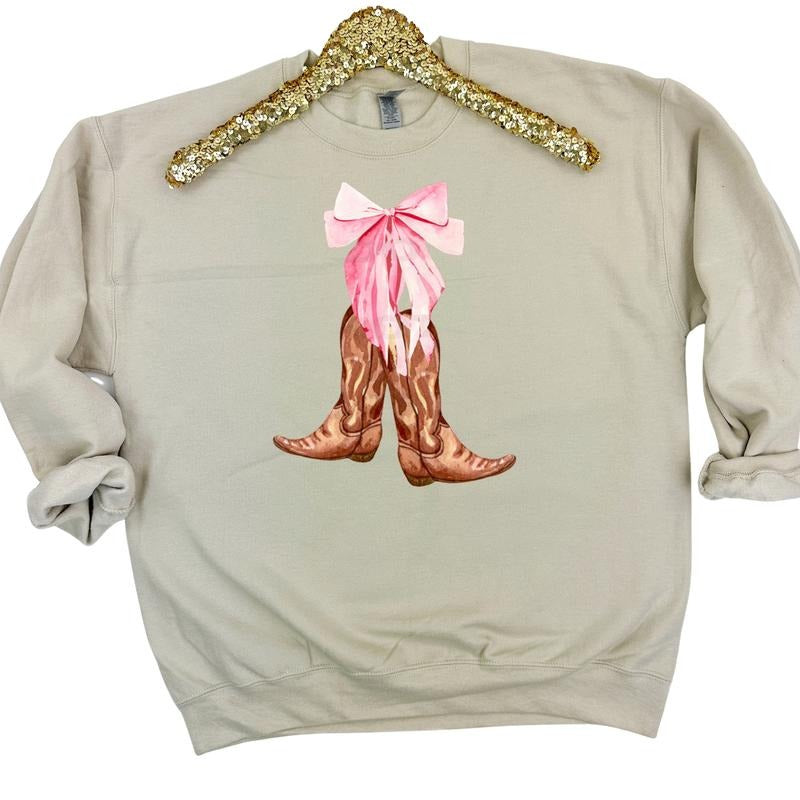 Country Boots Coquette Sweatshirt T-Shirts, Hoodie | PureTeeCo.com