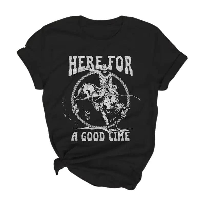 Country Music Shirt, Here For a Good Time Shirt, Rodeo Shirt, Unisex Crewneck Shirt, Country Girl Shirt, Cute Tshirt,...