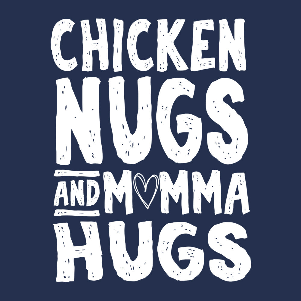 Chicken Nugs and Momma Hugs Kids Shirts Hoodie, Sweatshirt | PureTeeCo.com (Image 1)