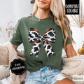 Cow Bow Shirt, Coquette Cow Tee, Trendy Women's Tshirt Hoodie, Sweatshirt | PureTeeCo.com
