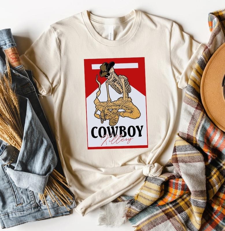 Cowboy Killers Shirt, Skeleton Cowboy Shirt, Skeleton Shirt, Howdy Skeleton vintage T-shirt, sweater and Hoodie cotton...