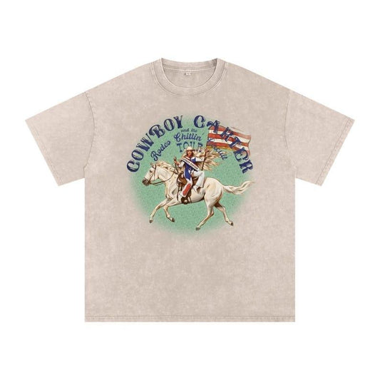 Cowboy Tour 2025 Hot Vibes Graphic Tee, Retro 90s Fan Shirt