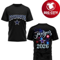 Cowboys Happy New Year 2026 Two Sided Shirt