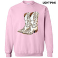 Cowgirl Boots Faux Rhinestone Sweatshirt T-Shirts, Hoodie | PureTeeCo.com