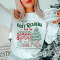 Cozy Readers Book Club Sweatshirt, Bookish Christmas Sweatshirt, Candy Cane Shirt, Christmas Sweater for Book Lover,...