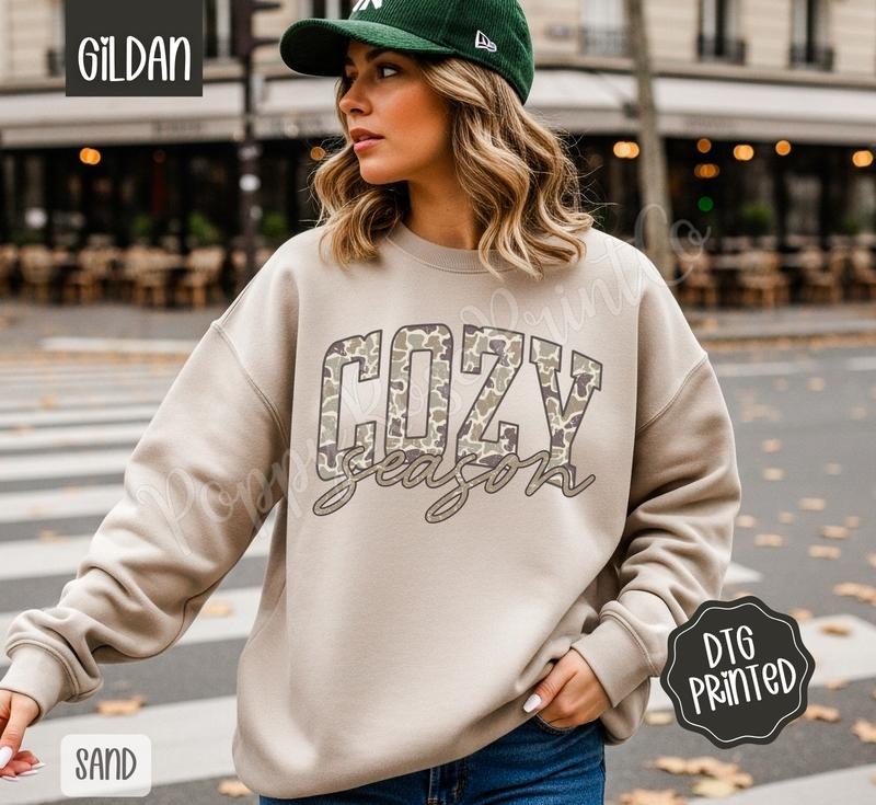 Cozy Season Sweatshirt, Trendy Women's Fall Crewneck T-Shirts, Hoodie | PureTeeCo.com