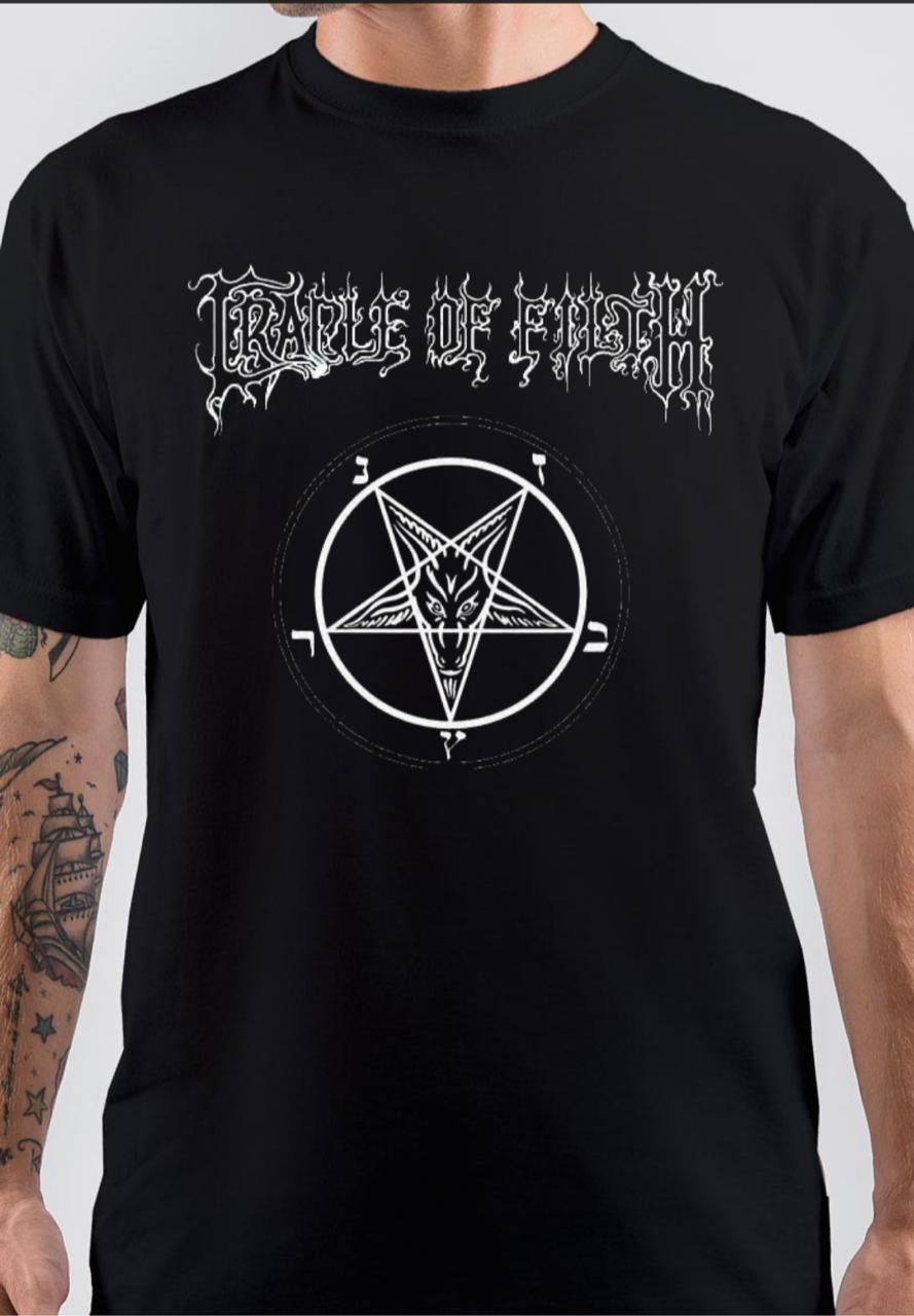 Cradle of Filth Band Black T-Shirt Hoodie, Sweatshirt | PureTeeCo.com