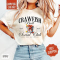 Crawfish Boil Social Club Comfort Colors, Crawfish Season Women's Tee, Cute Women's Tshirt Hoodie, Sweatshirt | PureTeeCo.com