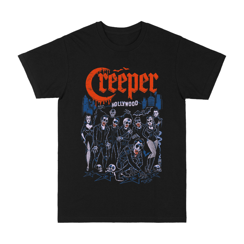 Creeper - Blood Rains Tee Hoodie, Sweatshirt | PureTeeCo.com (Image 1)