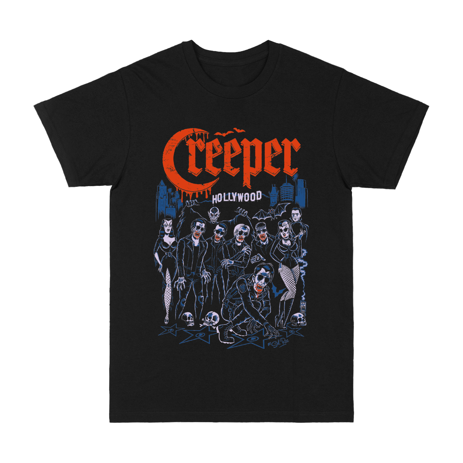 Creeper - Blood Rains Tee Hoodie, Sweatshirt | PureTeeCo.com (Image 1)