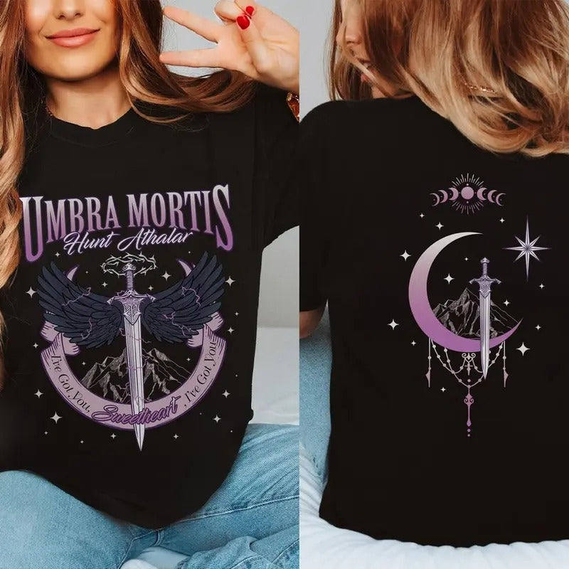 Crescent City Fan T-Shirt, Umbra Mortis Sweatshirt, Orion Hunt Athalar T Shirt, SJM Bookish Fan Merch, Book Tok, Bryce...