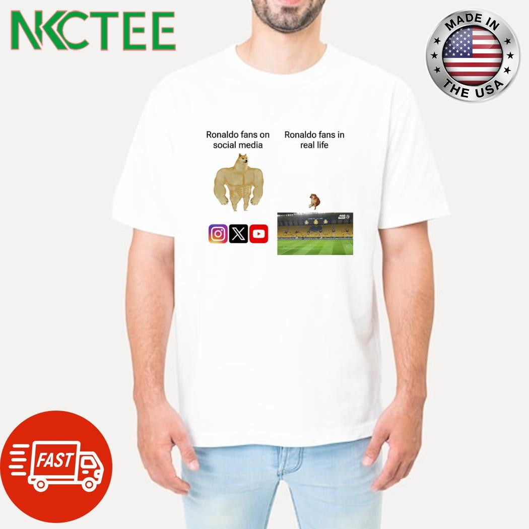 Cristiano Ronaldo fans on social media Ronaldo fans in real life shirt