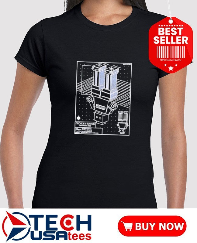 Crosley Tower Blueprint shirt