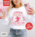 Cupid Brewing Co. Comfort Colors Sweatshirt, Valentine's Day Women's Crewneck, Holiday Women's Sweater T-Shirts, Hoodie