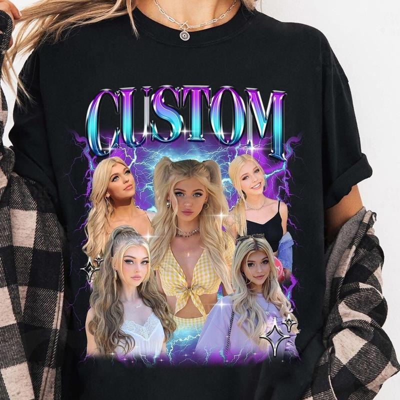 Custom Bootleg Girlfriend Boyfriend Shirt, Custom face shirt, custom rap shirt, personalized face shirt, custom fan shirt Photo Husband Wife
