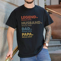 Custom Dad with Years Shirt, Papa With Year, Gift For Husband, Father's Day Gift, Legend Husband Dad Papa Tee,...
