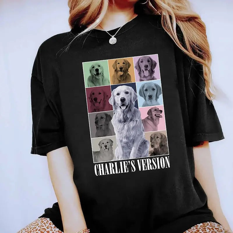 Custom Dog Comfort color shirt, Custom Dog Cat Shirt, Custom Pet Portrait Shirt, HL07 Hoodie, Sweatshirt | PureTeeCo.com