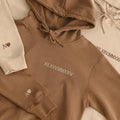 Custom Embroidered Roman Numeral Hoodie, Personalized Date Hoodie, Initial On Sleeve, Couples Gift, Matching Hoodie,...