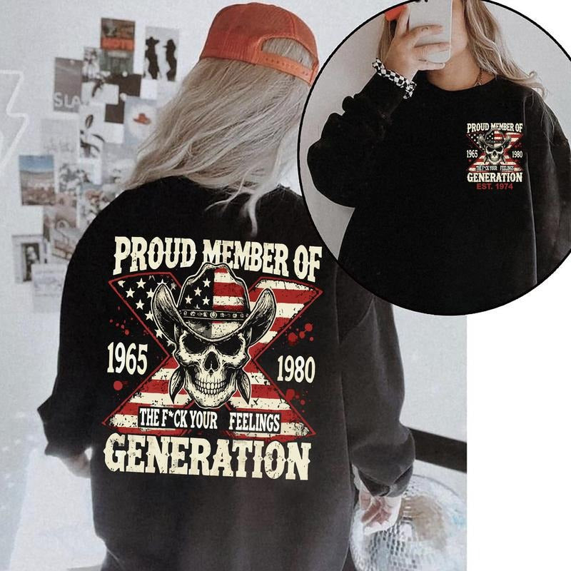 Custom Generation X Collection New Version Shirt, Custom Year Of Birth Shirt, The True Fafo Generation Generation X T Shirt
