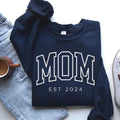 Custom Mom Sweatshirt, Mama Est 2024 Sweatshirt, Gift for Mom, Pregnancy Announcement, Cool Mom Sweatshirt, New Mom Gift,...